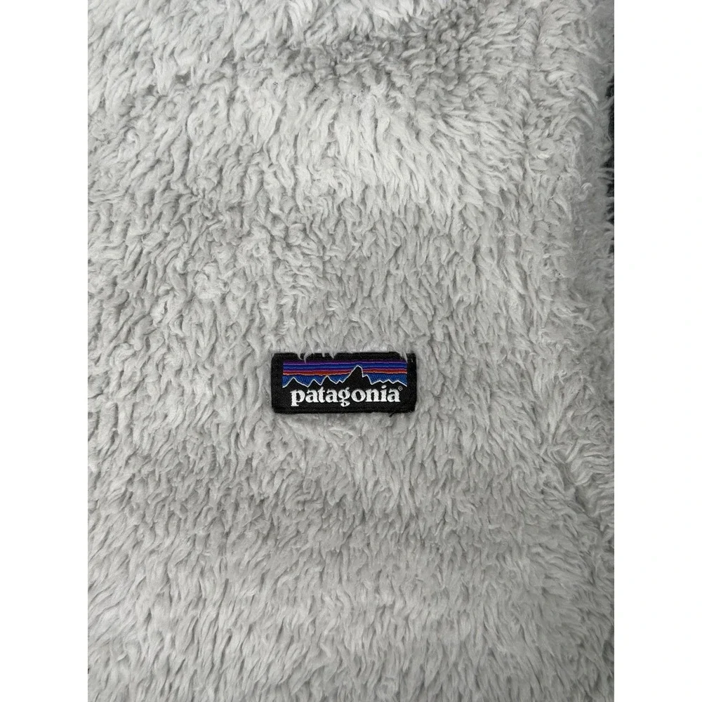Patagonia Girls XL 14 Los Gatos White Sherpa Fleece Full Zip Vest 65490